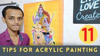 11 Acrylic Painting Tips for Beginners in Hindi | Tips for Acrylic Painting