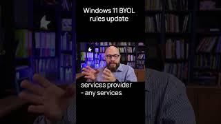 Microsoft Windows 11 BYOL licensing update