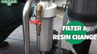 HiFlo RO Filter (RO30G): Prefilter & Resin Change - Tutorial Video - UNGER