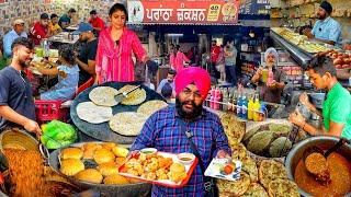 Highest Selling Street food in Punjab | Best Bhature Chole Kulcha Chole | Street Food Jalandhar