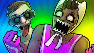 ZOMBIE DEATHRUN RAGE!! - Ben and Ed Blood Party Funny Moments