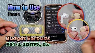 Budget (Invisible) Earbuds, How to Use Them