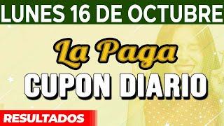 Resultado del sorteo Cupon Diario del Lunes 16 de Octubre del 2023.