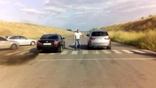 Bmw e 60 3.0 dizel vs Bmw X5M drag