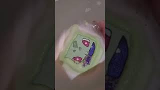 Bulbasaur Bath Bomb OH NO #shorts #bulbasaur