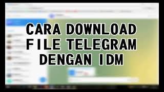 100% work! how to download telegram file with internet download manager IDM