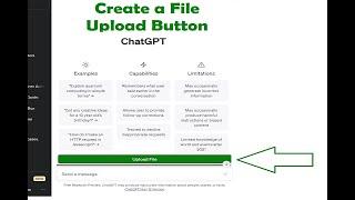 Step-by-Step Guide to Creating a File Upload Button: Boosting Interaction with ChatGPT #chatgpt