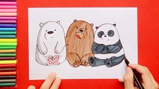 How to draw We Bare Bears