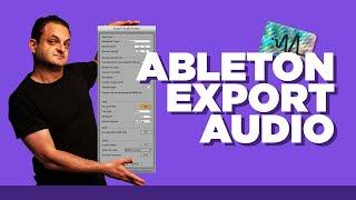 Ableton Live Export Audio - Ableton Live 11 Tutorial