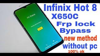 Infinix Hot 8 (X650C) FRP Unlock / Google account Remove android 9 100% ok