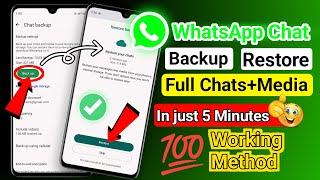 WhatsApp Chat Backup & Restore 2024 | How To Restore WhatsApp Messages On Android