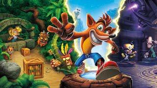 Playing Crash Bandicoot with kids
