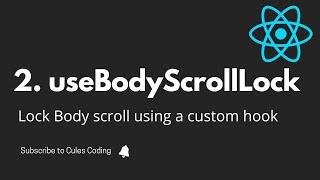 useBodyScrollLock | A custom hook to lock browser scroll in React