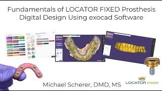 How to Design LOCATOR FIXED Prosthetics / Bridges Using exocad dental software!