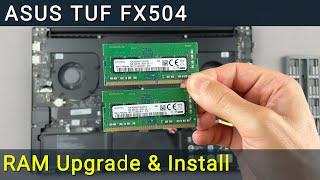 ASUS TUF Gaming FX504, FX503, FX80 RAM Upgrade and Install - Your Step-by-Step DIY Guide!