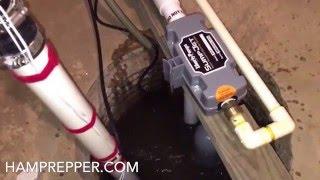 Water Powered Backup Sump Pump