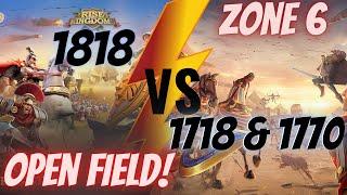 [RoK] Rise of Kingdom 1818 vs 1718 & 1770 / Zone 6 #3 #riseofkingdoms #kvk #C11861