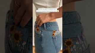 Learn embroidery with me - so we can upcycle our clothes! ️
