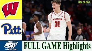 Pittsburgh vs Wisconsin [ GAME Highlights ] Nov 24,2024 | College basketball 2024 | Ncaa basketball