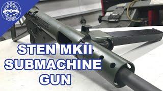 The WWII British Sten MKII Submachine Gun.