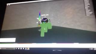 Playing Roblox case clicker