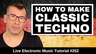 How to make classic techno like Hardfloor | Live Electronic Music Tutorial #252