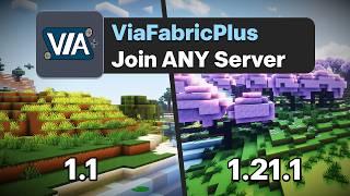 Join ANY Minecraft Server With ViaFabricPlus