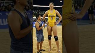 A Very Tall and Happy Thai Female Volleyball Player's Interview!  #tallgirl #tallwoman #sport 