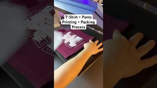 T-Shirt + Pants Printing + Packing Process #startup #sidehustle #tricouripersonalizate