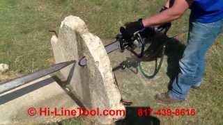 Hi-Line Tool Demo of Stanley DS11 Hydraulic Diamond Chain Saw