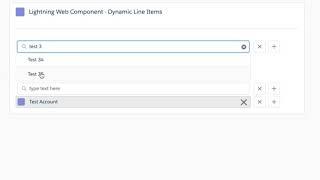 Dynamic Line Items - Salesforce Lightning Web Component