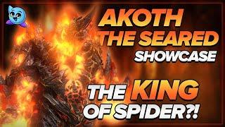 AKOTH THE SEARED BUILD AND SHOWCASE!! HP BURN KING OF SPIDER?! | RAID Shadow Legends