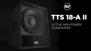 RCF TTS 18-A II - ACTIVE HIGH POWER SUBWOOFER