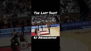 THE LAST SHOT! RJ ABARRIENTOS 9sec. remaining in the 4th vs KT SONICBOOM 22/12/27#kbl #fancam #live