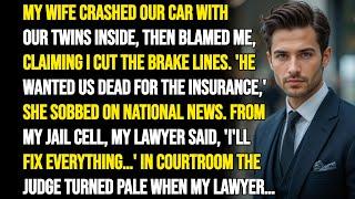 MY CHEATING WIFE CRASHED OUR CAR WITH OUR TWINS INSIDE, Then FRAMED ME For ATTEMPTED MURDER