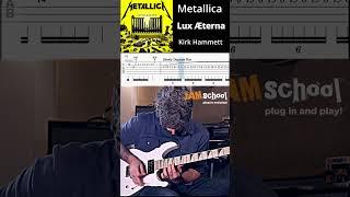Metallica Lux Aeterna  guitar solo (with TAB) #shorts #metallica