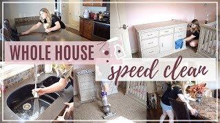 NEW! CLEAN WITH ME | WHOLE HOUSE SPEED CLEAN | EXTREME CLEANING MOTIVATION | SAHM CLEANING ROUTINE