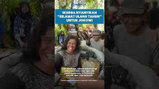 Kala Nyanyian 'Selamat Ulang Tahun' Buat Jokowi Keluar dari Kediaman Sumber Solo Temui Warga