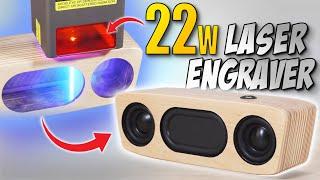 DIY Portable Speaker Build Using a 22W Laser