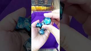 Liquid Core Dice Set | 7-Piece Polyhedral Resin D&D Dice for Mesmerizing Rolls 