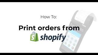 Print Order From Shopify | PrinterCo