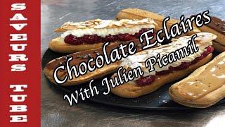 How to make Eclairs /Chocolate /Coffee/ Cream Patissiere with The French Chef Julien Picamil