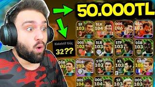 50.000 TL HESAPTA SIFIRDAN KADRO KURDUM!! EFOOTBALL 2024 MOBİLE