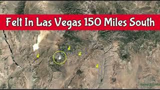 ALERT, Caliente, Nevada Earthquake Felt In Las Vegas, Nevada Quake Swarm