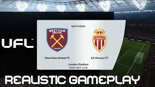  UFL DEMO GAMEPLAY / WEST HAM vs MONACO  The Most REALISTIC Gameplay  in a Football game?  