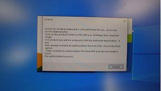 Error al abrir ArcGis después de la activación - for desktop advanced is not authorized for use