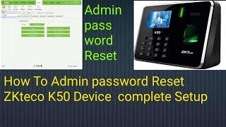 ZKteco attendance device admin password Reset In Hindi New trick 2024-software Link 