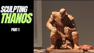 Sculpting Thanos from Endgame: Combining Antique Boxer Theme with Modern Twist | Part 1