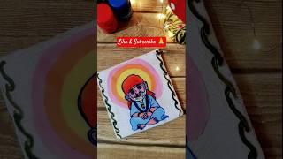Watch This Peaceful Sai Baba Acrylic Painting Unfold  #devotionalart
