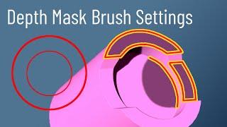 Depth Mask Brush - Use the Brush menu depth options to control masking flat surfaces in ZBrush!